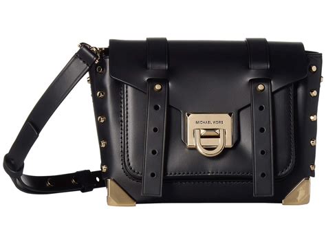 michael kors manhattan crossbody black|Michael Kors side body bag.